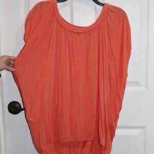 Women's Apt. 9 orange rayon top. Size Large. New.